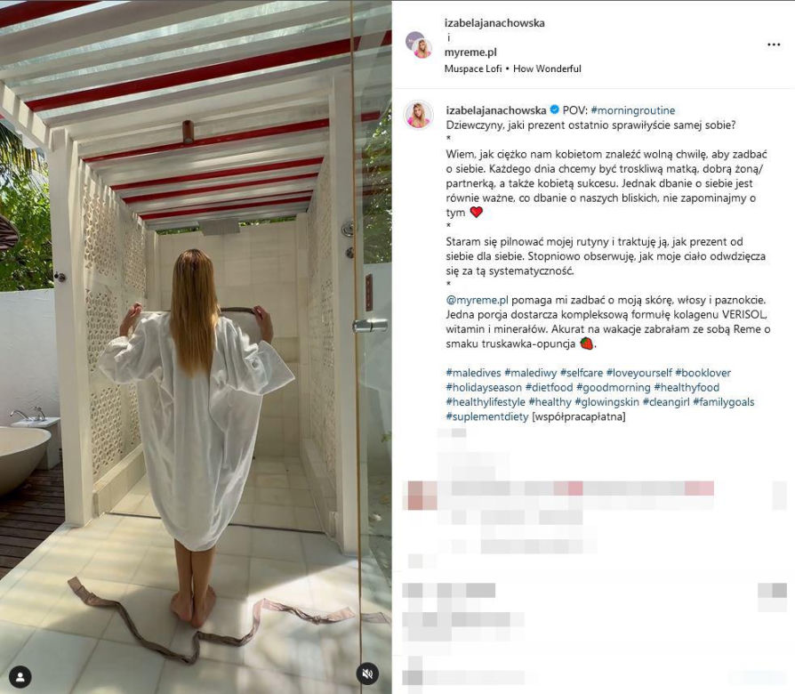 Iza Janachowska wypoczywa na Malediwach