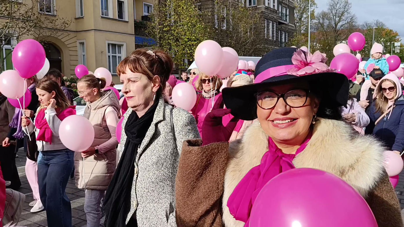 Marsz Różowej Wstążki w Szczecinie