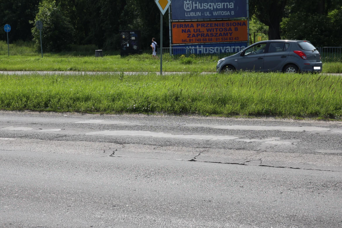 Tak wygląda al. Unii Lubelskiej w Lublinie przed przebudową (pierwsza połowa czerwca 2025)