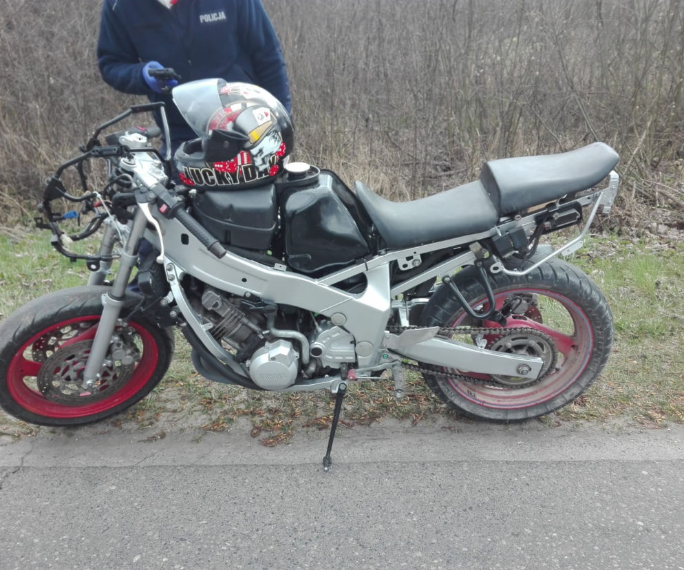 Kierował niekompletnym motocyklem
