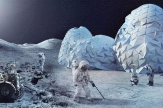 Wizualizacja projektu Lunar Test Lab (2016)