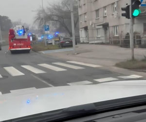 Pożar przy ul. Kraszewskiego w Toruniu