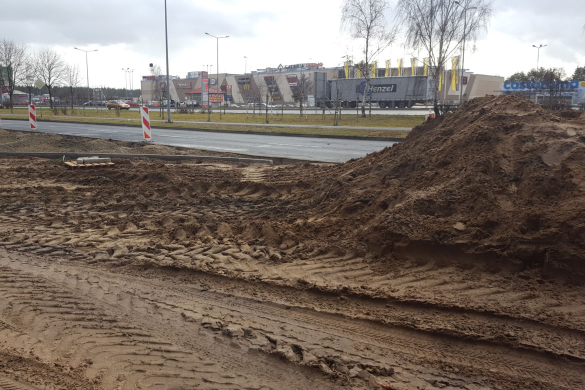 Na osiedlu Rejtana trwa budowa pętli autobusowej. Gotowa ma być do końca marca