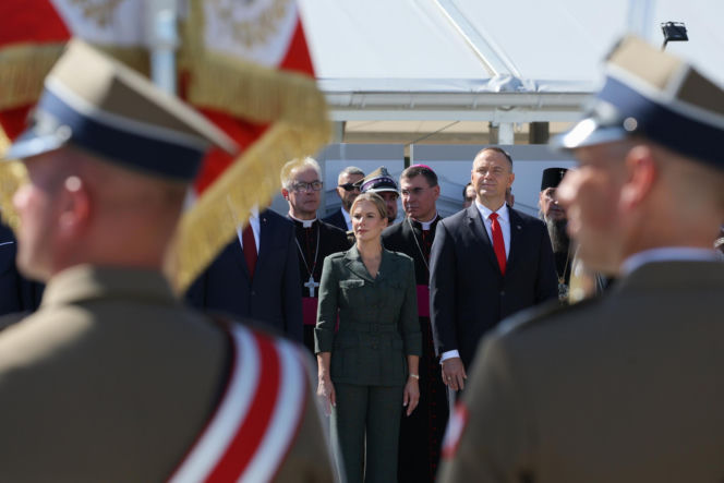 Marta Nawrocka podczas defilady