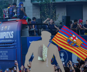 Feta na ulicach Barcelony