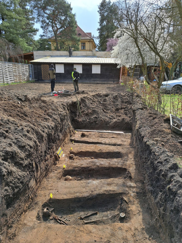 Masowy grób w ogrodzie we Wrocławiu