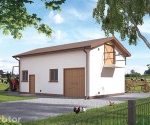 Projekt IGC03 Budynek inwentarsko-gospodarczy