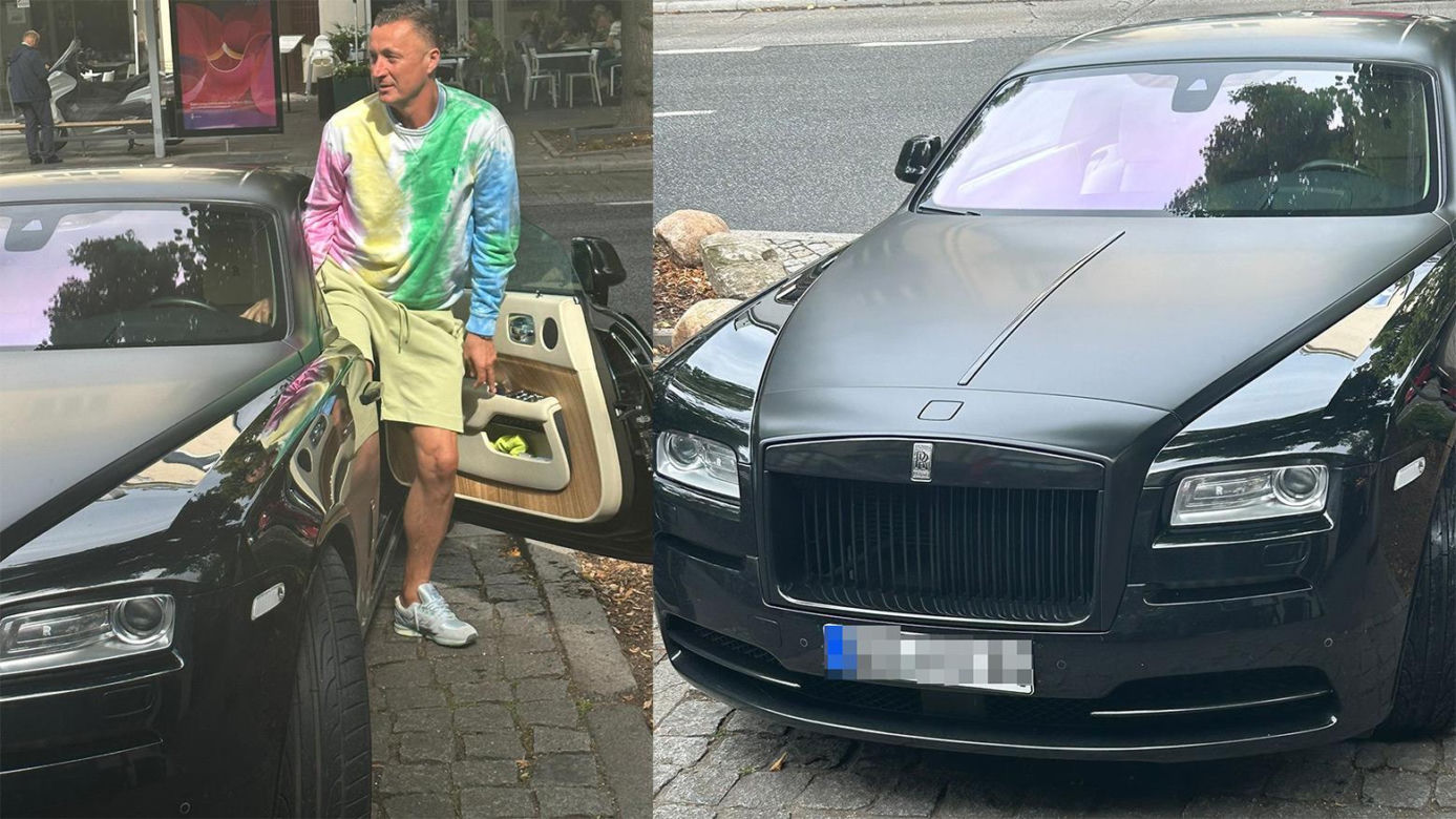 Tomasz Hajto w luksusowym Rolls-Royce