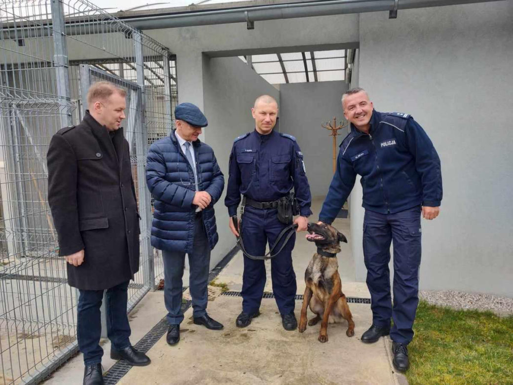 Szewron dołączył do grona policjantów. To zawodowiec do zadań specjalnych na czterech łapach
