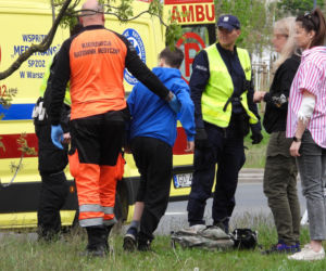 Auto wjechało w 10-latka na hulajnodze. Chłopiec w szpitalu