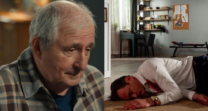 Barwy szczęścia, odcinek 3271. Krzysztof Jaworski (Jacek Kałucki), Stefaniak (Paweł Ławrynowicz)