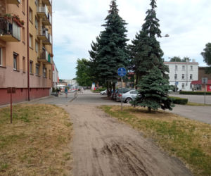 Ścieżka rowerowa wzdłuż ul. Dąbrowskiego