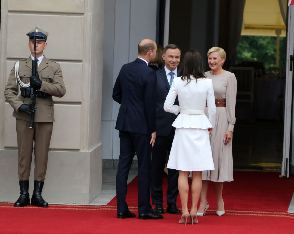 Kate i William w Warszawie