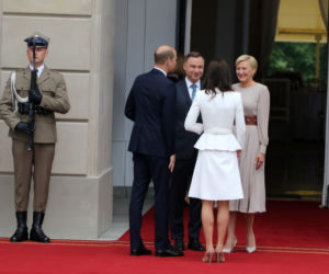 Kate i William w Warszawie
