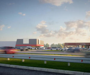 Park Handlowy RWS na granicy Szczecina i Mierzyna