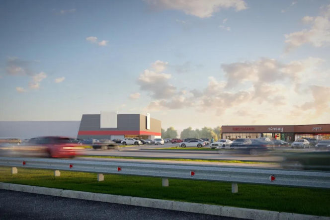 Park Handlowy RWS na granicy Szczecina i Mierzyna