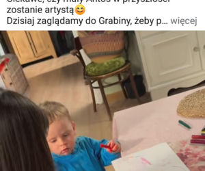 M jak miłość po wakacjach. Antoś (Mikołaj Jankowski), Basia (Karina Woźniak) na planie