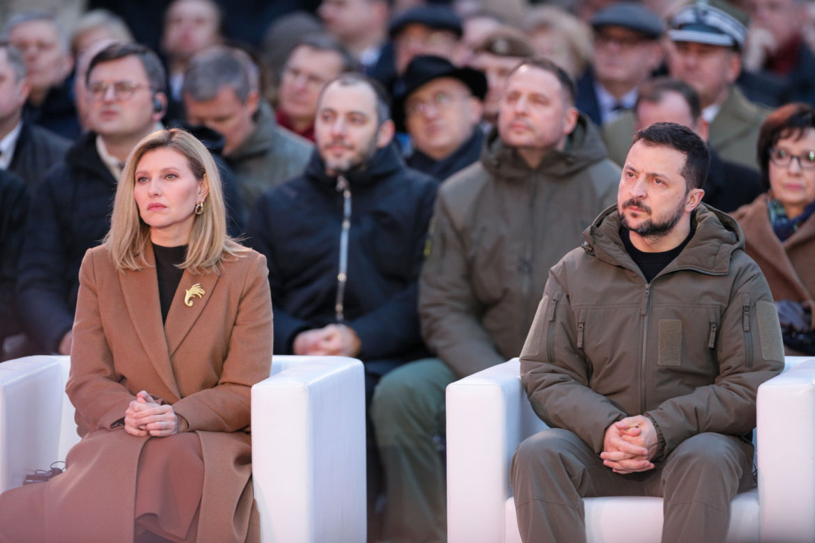 Wystąpienie Wołodymyra Zełenskiego na Zamku Królewskim w Warszawie