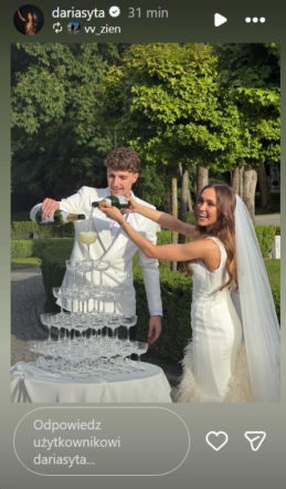 Tak hulały gwiazdy na weselu Darii Sytej i Igora Grobelnego. Szampan lał się strumieniami!