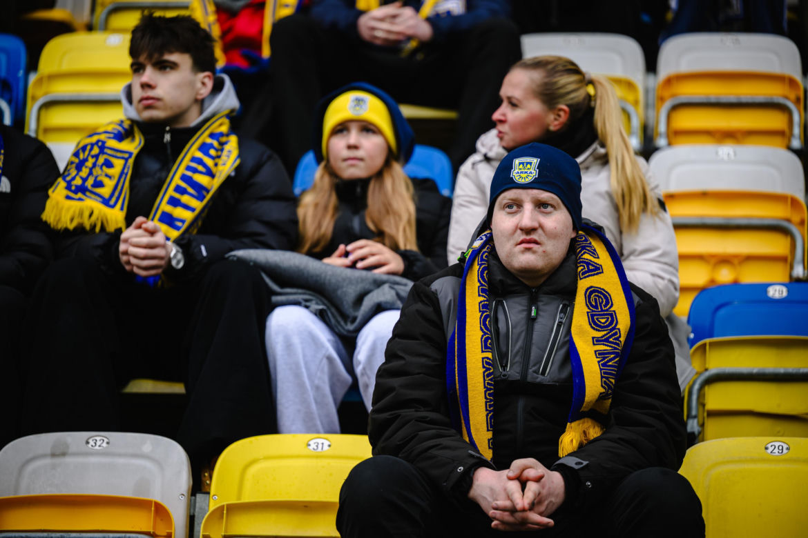 Arka Gdynia - GKS Katowice: Zdjęcia kibiców z meczu 22. kolejki PKO BP Ekstraklasy