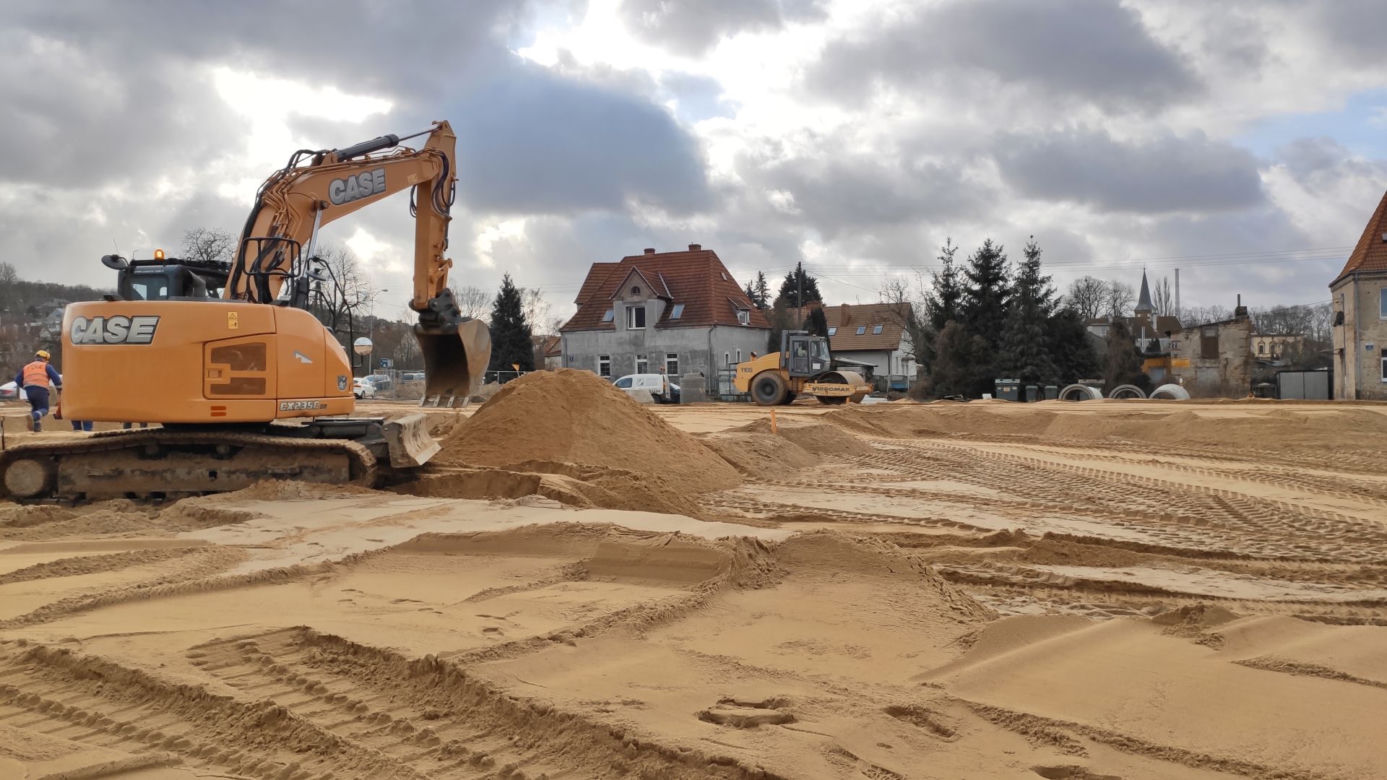 Budowa węzła Granitowa - luty 2020