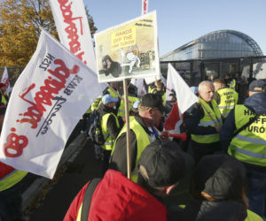 Protest Solidarności w Luksemburgu