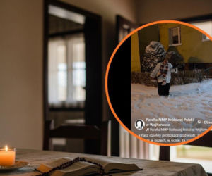 To wideo z kolędy to hit! Zobacz, jak ksiądz z Wejherowa walczył ze śnieżycą