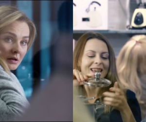 Przyjaciółki 6 sezon odc. 70. Wojtek (Lesław Żurek), Magda (Karina Seweryn), Inga (Małgorzata Socha)