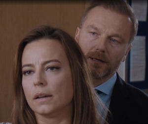 M jak miłość, odc. 1517: Magda (Anna Mucha), Andrzej Budzyński (Krystian Wieczorek), Kamil (Marcin Bosak)