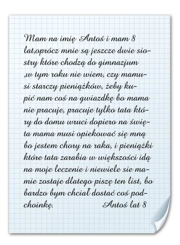 Mikołaju, pomóż mi pokonać raka