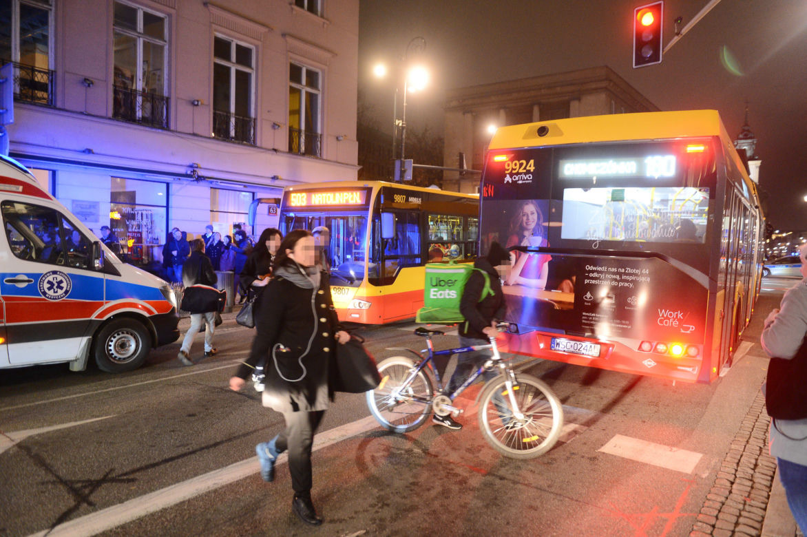 Wypadek autobusu na Nowym Świecie