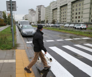 Niebezpieczne przejście dla pieszych na ulicy Meissnera