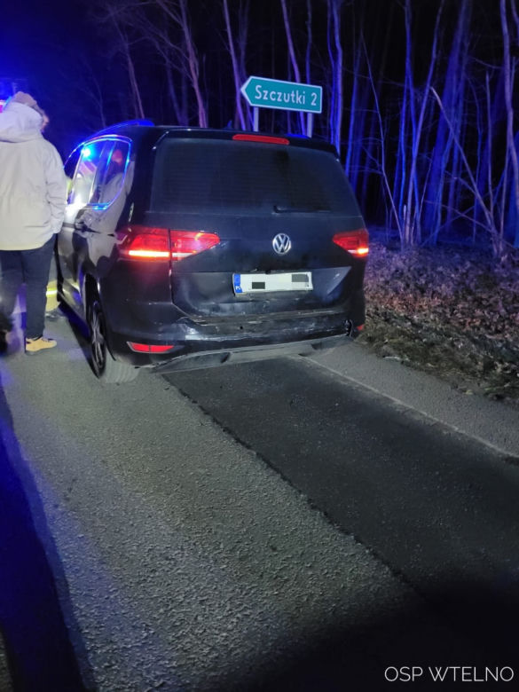 Wypadek na DK 25. W Tryszczynie zderzyły się trzy osobówki [ZDJĘCIA]