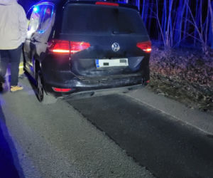 Wypadek na DK 25. W Tryszczynie zderzyły się trzy osobówki [ZDJĘCIA]