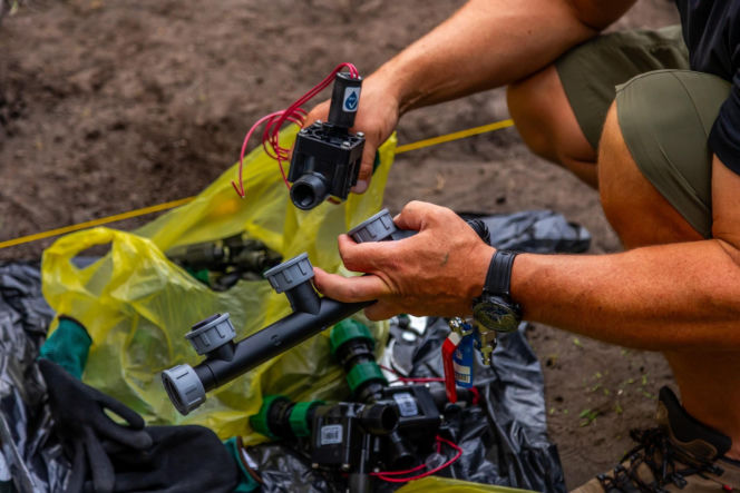 Montaż systemu nawadniania