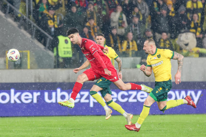 GKS Katowice - Widzew Łódź, zdjęcia kibiców z meczu 20. kolejki PKO BP Ekstraklasy