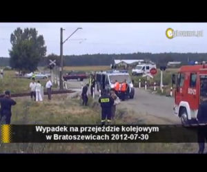 BRATOSZEWICE: Wypadek busa na niestrzeżonym przejeździe kolejowym