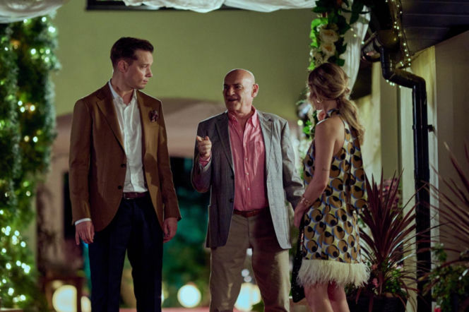 Na Wspólnej odc. 4119. Darek Żbik (Michał Mikołajczak), Kasia (Julia Chatys), Roman (Waldemar Obłoza)