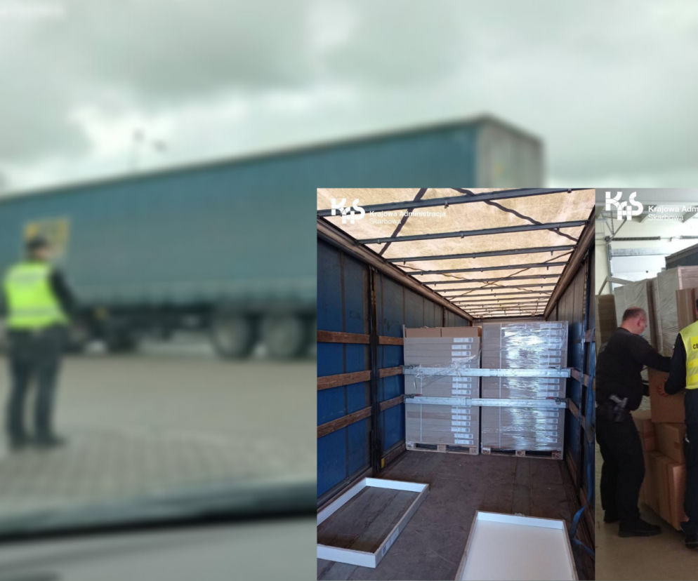 Pojazd, który przyjechał z Belgii, miał przewozić meble
