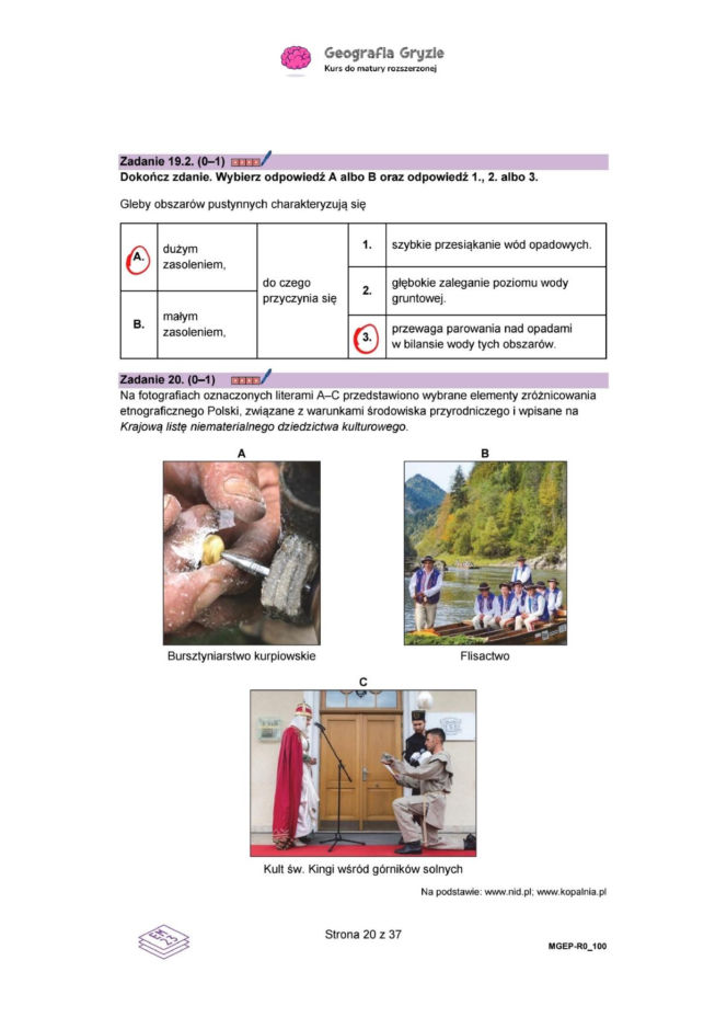 Próbna matura 2026 geografia. ODPOWIEDZI i ARKUSZE CKE 15.01.2026.