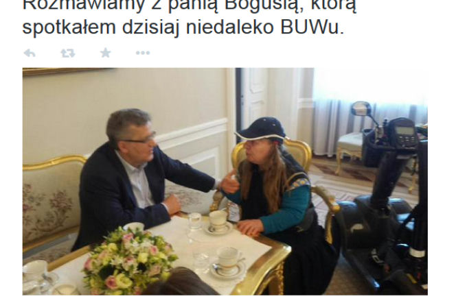 PIS NASYŁA DZIAŁACZY NA KOMOROWSKIEGO.