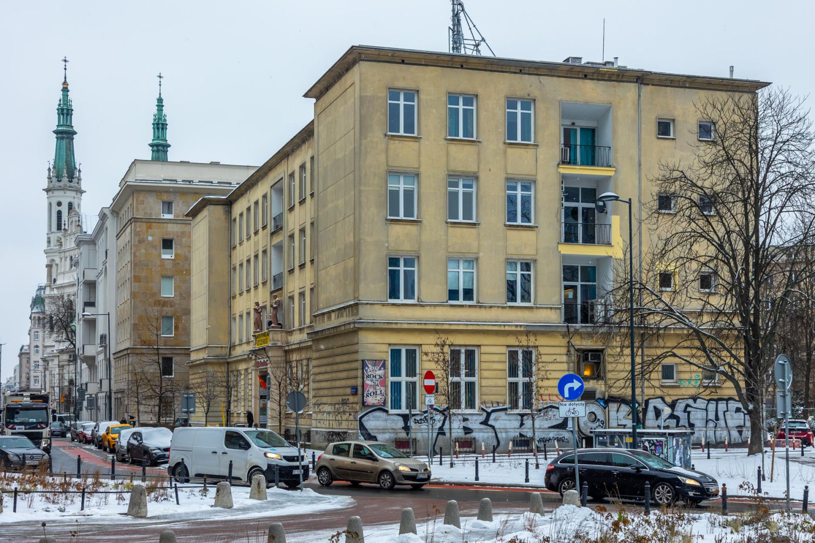 Graffiti w centrum Warszawy w 2026 r.