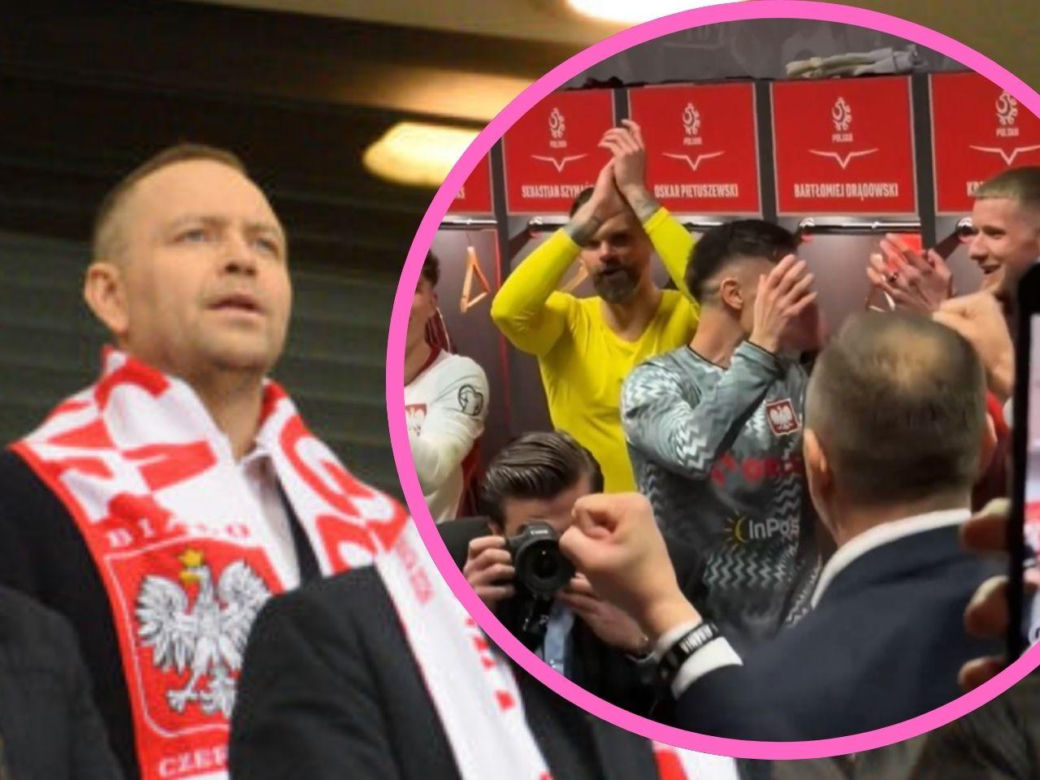 Nawrocki na stadionie oglądał mecz Polska-Albiania Paulina Jaworska