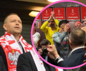 Tak Nawrocki świętował wygraną Polaków w meczu z Albanią. Zakulisowe nagranie niesie się po sieci! Tego nie pokazali w telewizji
