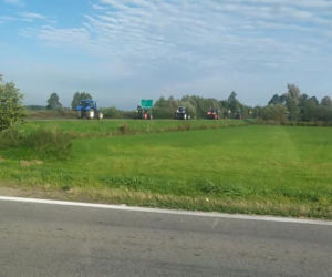 Strajk rolników w woj. podlaskim