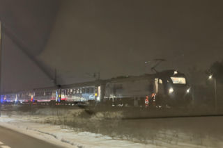 Śmiertelne potrącenie pieszej przez pociąg na Patriotów