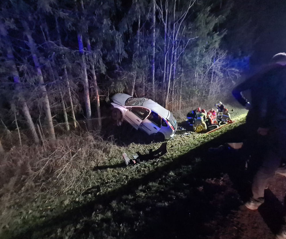 Wypadek na krajowej 87-ce w Starym Sączu