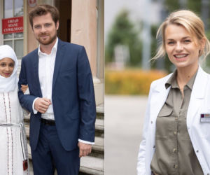 Na dobre i na złe odc. 760. Lina (Izabela Perez), Szczepan (Kamil Kula), Agata (Emilia Komarnicka-Klynstra)