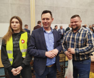 Protest rolników na spotkaniu z ministrem rolnictwa na Uniwersytecie w Siedlcach