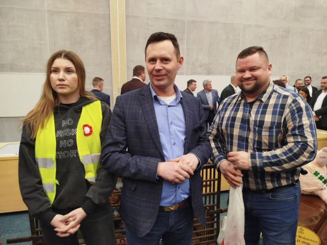 Protest rolników na spotkaniu z ministrem rolnictwa na Uniwersytecie w Siedlcach